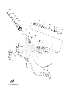 YZF-R3 YZF-R3A 321 R3 (B025) drawing STEERING HANDLE & CABLE