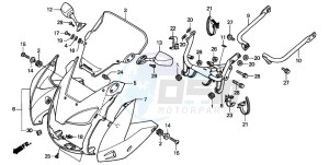 CB600F HORNET drawing COWL