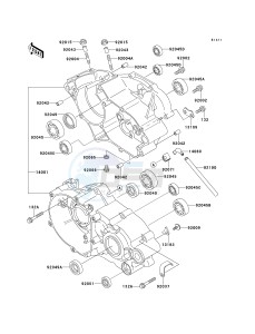 KX 100 C [KX100] (C1-C3) [KX100] drawing CRANKCASE