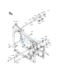 VULCAN 900 CUSTOM VN900CDF GB XX (EU ME A(FRICA) drawing Engine Mount