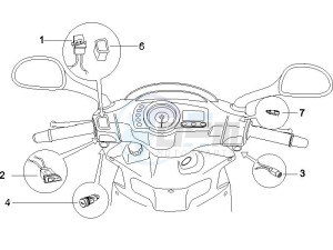 Runner 125 VX 4t drawing Selectors - Switches - Buttons