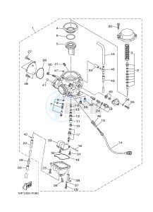 YFM350R YFM350RB RAPTOR 350 (10P9 10P9) drawing CARBURETOR