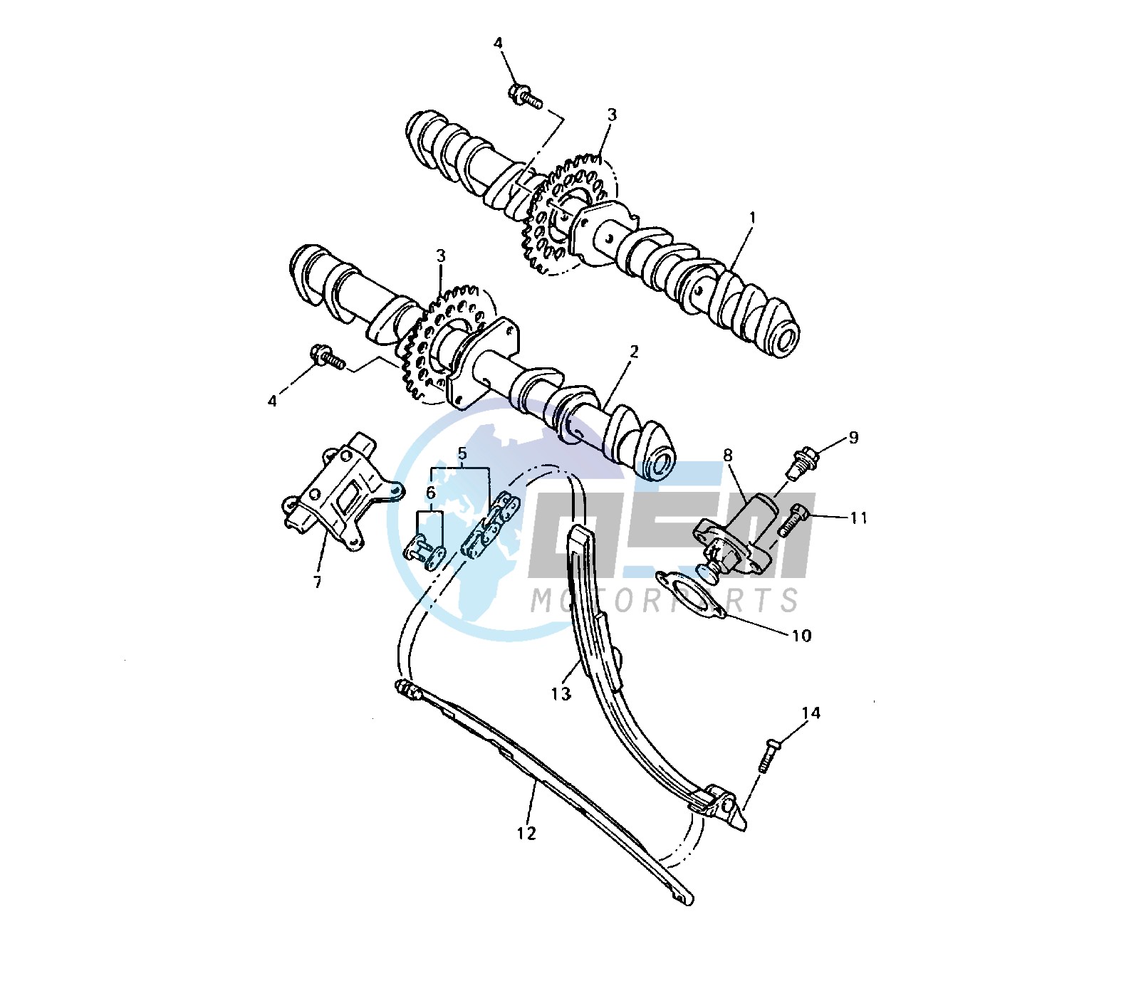 CAMSHAFT AND TIMING CHAIN