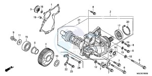 VFR1200FB drawing SIDE GEAR CASE