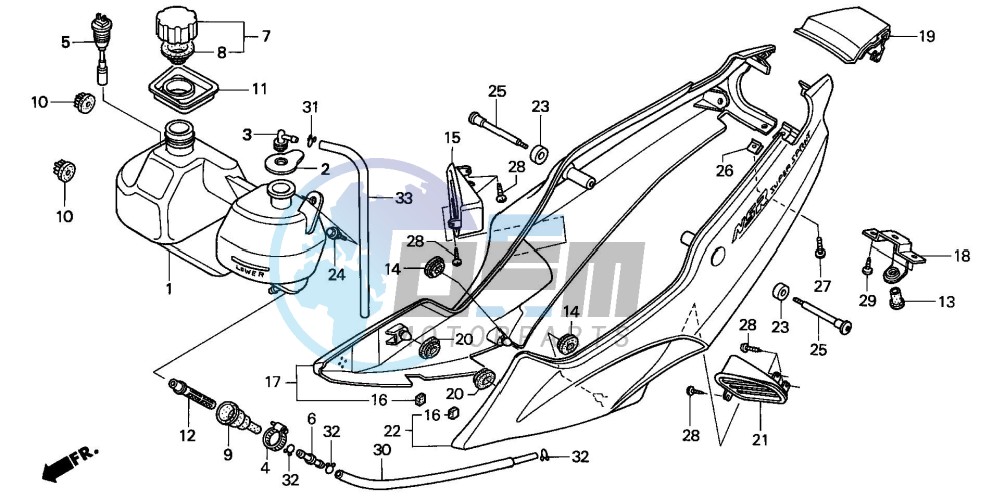 SIDE COVER/OIL TANK