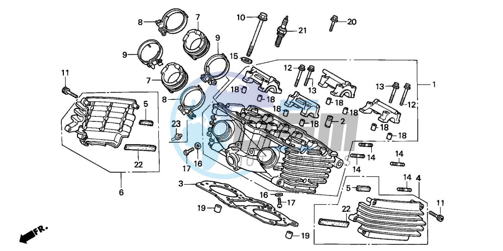 CYLINDER HEAD (REAR)