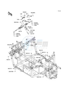 KRF 750 C [TERYX 750 4X4] (C8F) C8F drawing FRAME