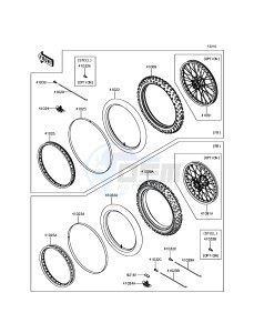 KX250F KX252AHF EU drawing Tires