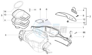 NRG 50 power purejet drawing Speedometers Kms. - handlebar cover