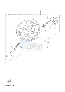 YN50 OVETTO (2APE) drawing HEADLIGHT