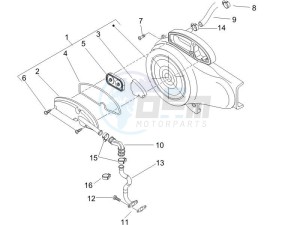 LX 50 4T NL drawing Secondary air box