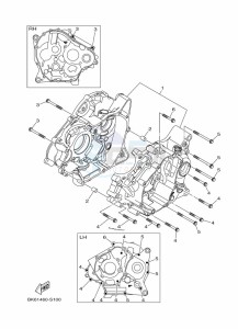 YZF125-A YZF-R125 (BNU1) drawing CRANKCASE