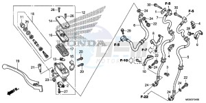 NC700DC Integra E drawing FR. BRAKE MASTER CYLINDER