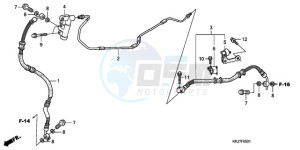 FES1259 UK - (E / MKH) drawing REAR BRAKE PIPE (FES125)(FES150)