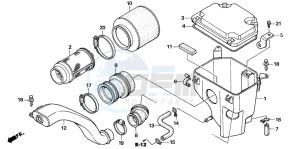 TRX250TM FOURTRAX drawing AIR CLEANER