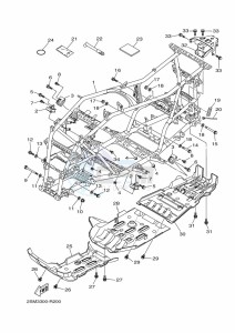 YFM700FWBD KODIAK 700 EPS (BGF8) drawing FRAME