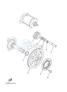 YFM450FWAD YFM45FGPD GRIZZLY 450 EPS (1CTP 1CTR 1CTS) drawing STARTER CLUTCH