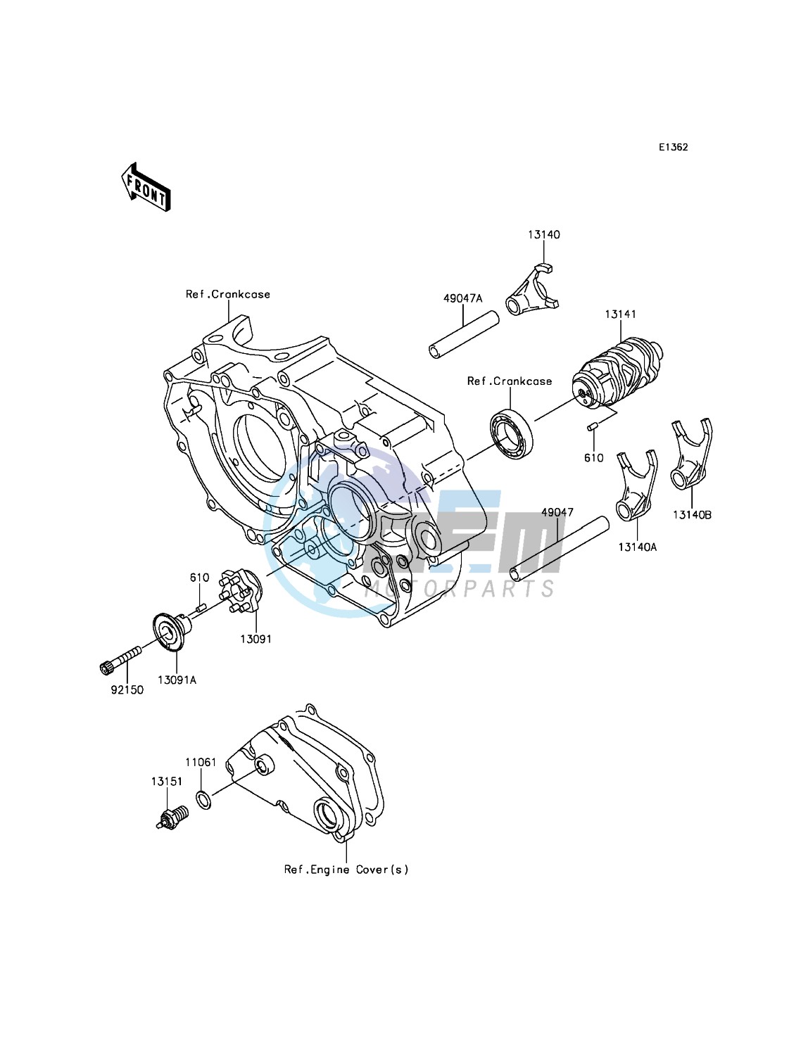 Gear Change Drum/Shift Fork(s)