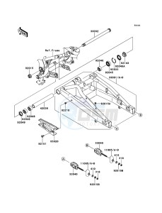 ER-6f EX650A8F GB XX (EU ME A(FRICA) drawing Swingarm