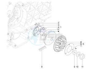 Typhoon 125 4t 2v e3 drawing Driving pulley