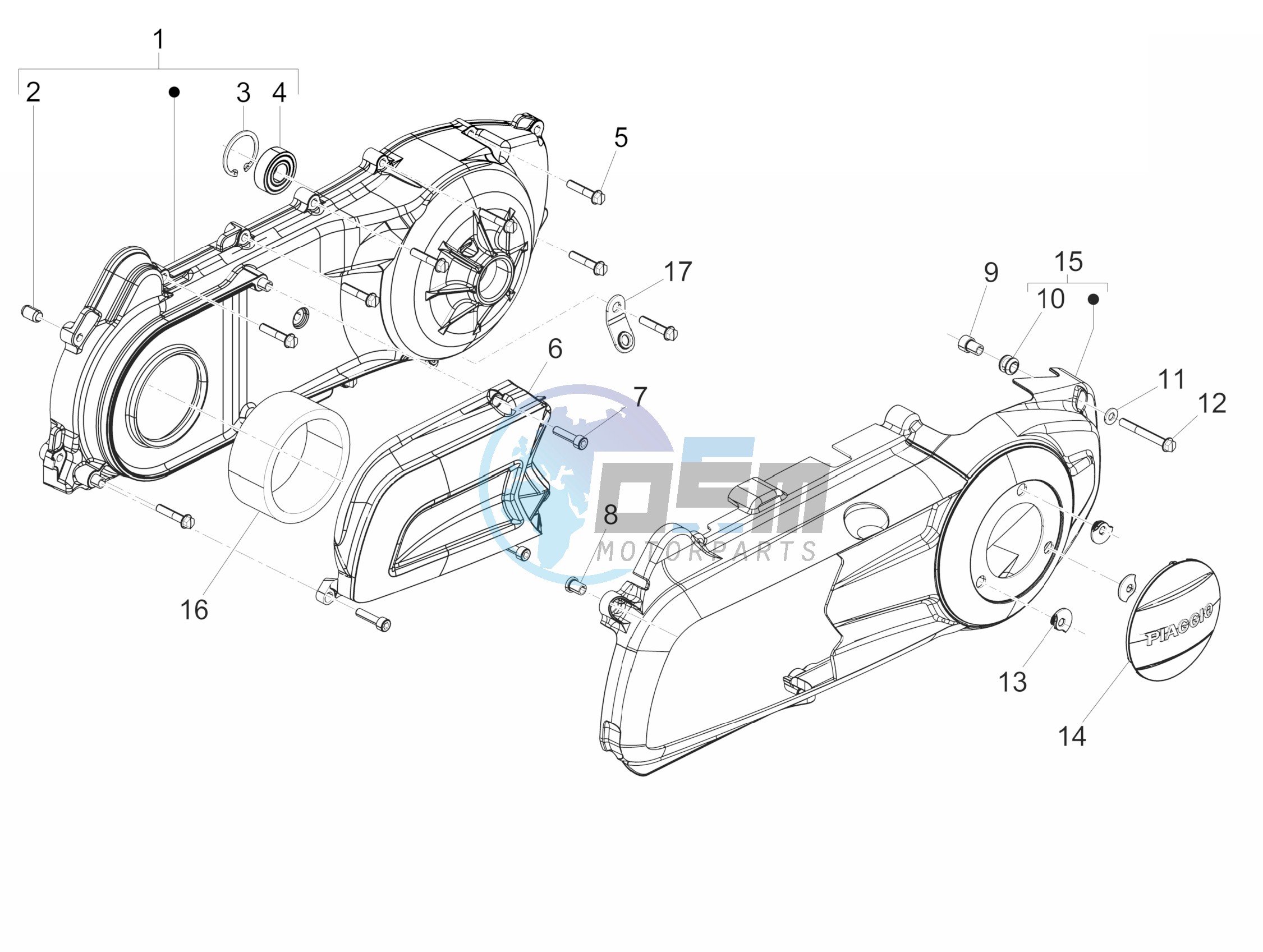 Crankcase cover - Crankcase cooling