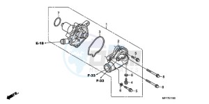 XL700VA9 Europe Direct - (ED / ABS) drawing WATER PUMP