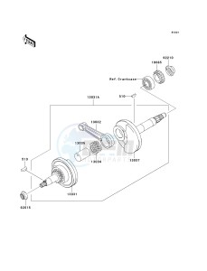 KLX 110 A (A1-A4) drawing CRANKSHAFT-- A1- -