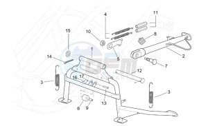 Leonardo 250 st (eng. Yamaha) drawing Central stand