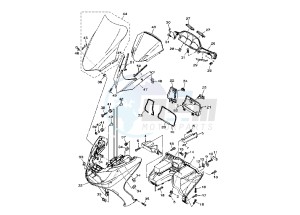 YP MAJESTY 400 drawing HEADLIGHT