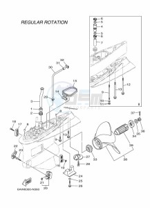 F350AETX drawing PROPELLER-HOUSING-AND-TRANSMISSION-2