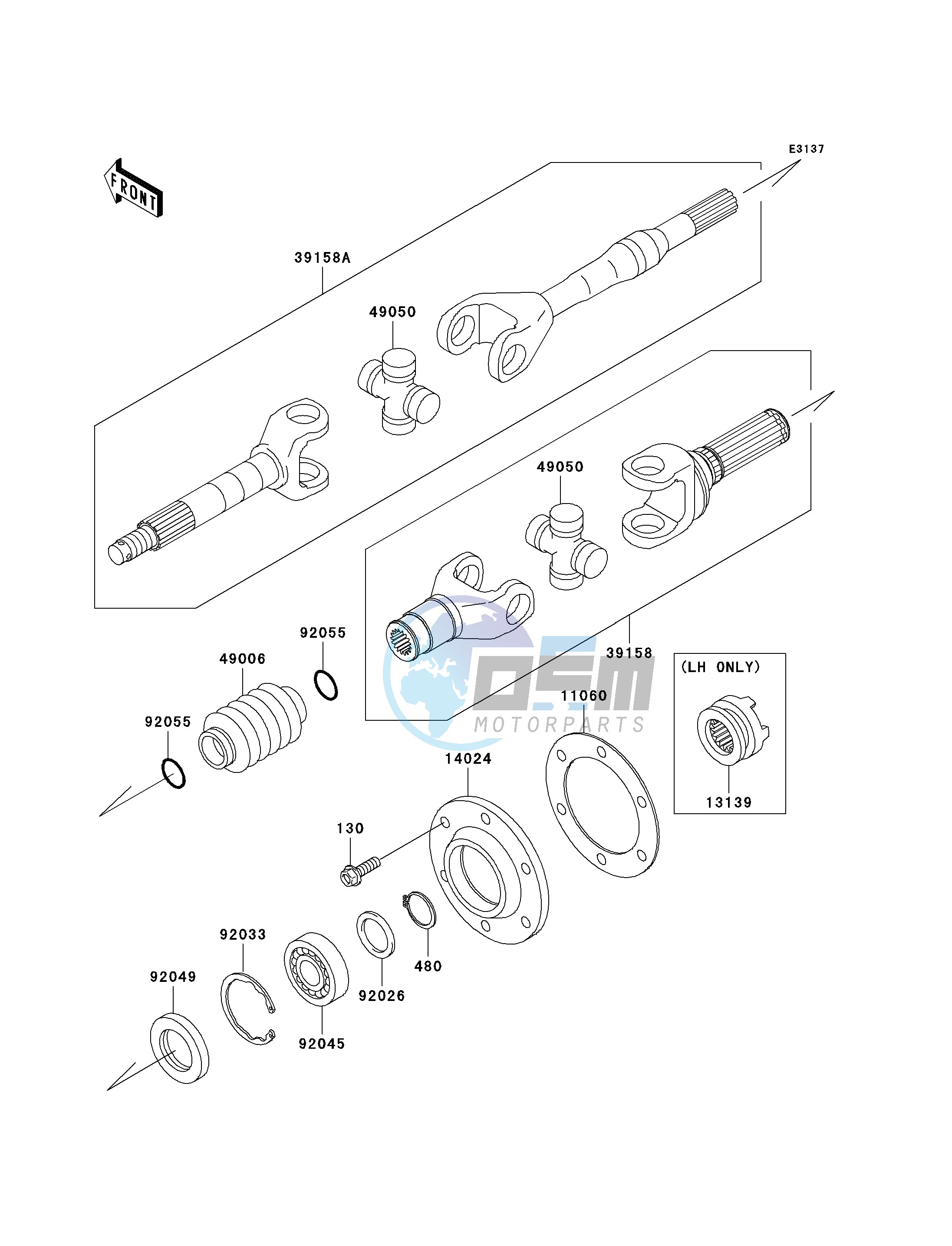 DRIVE SHAFT-REAR