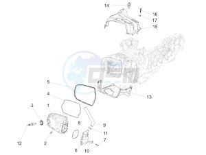 GTS SUPER 150 4T 3V IE NOABS E3 (APAC) drawing Cylinder head cover