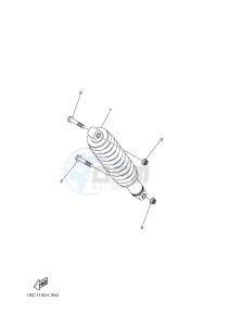 YFM300 RAPTOR 300 (1SC1) drawing REAR SUSPENSION