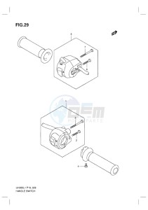 UH200G BURGMAN EU drawing HANDLE SWITCH