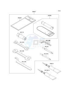 KVF 650 H [BRUTE FORCE 650 4X4I] (H7F-H8F) H8F drawing OWNERS TOOLS