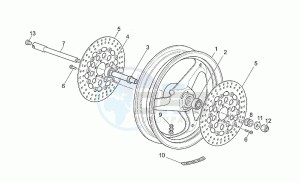 V 11 1100 Sport - Mandello Sport/Mandello drawing Front wheel