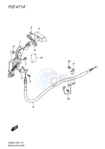 AN400 BURGMAN EU drawing BRAKE LOCK LEVER