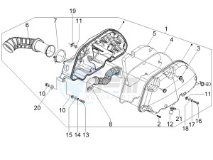 X Evo 250 Euro 3 (UK) UK drawing Air filter