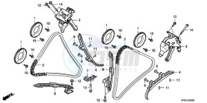 VTR2509 France - (F / CMF LL MK) drawing CAM CHAIN/TENSIONER