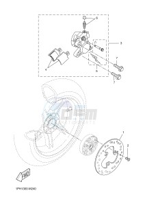 NS50N AEROX NAKED (1PL8 1PL8 1PL8) drawing REAR BRAKE CALIPER