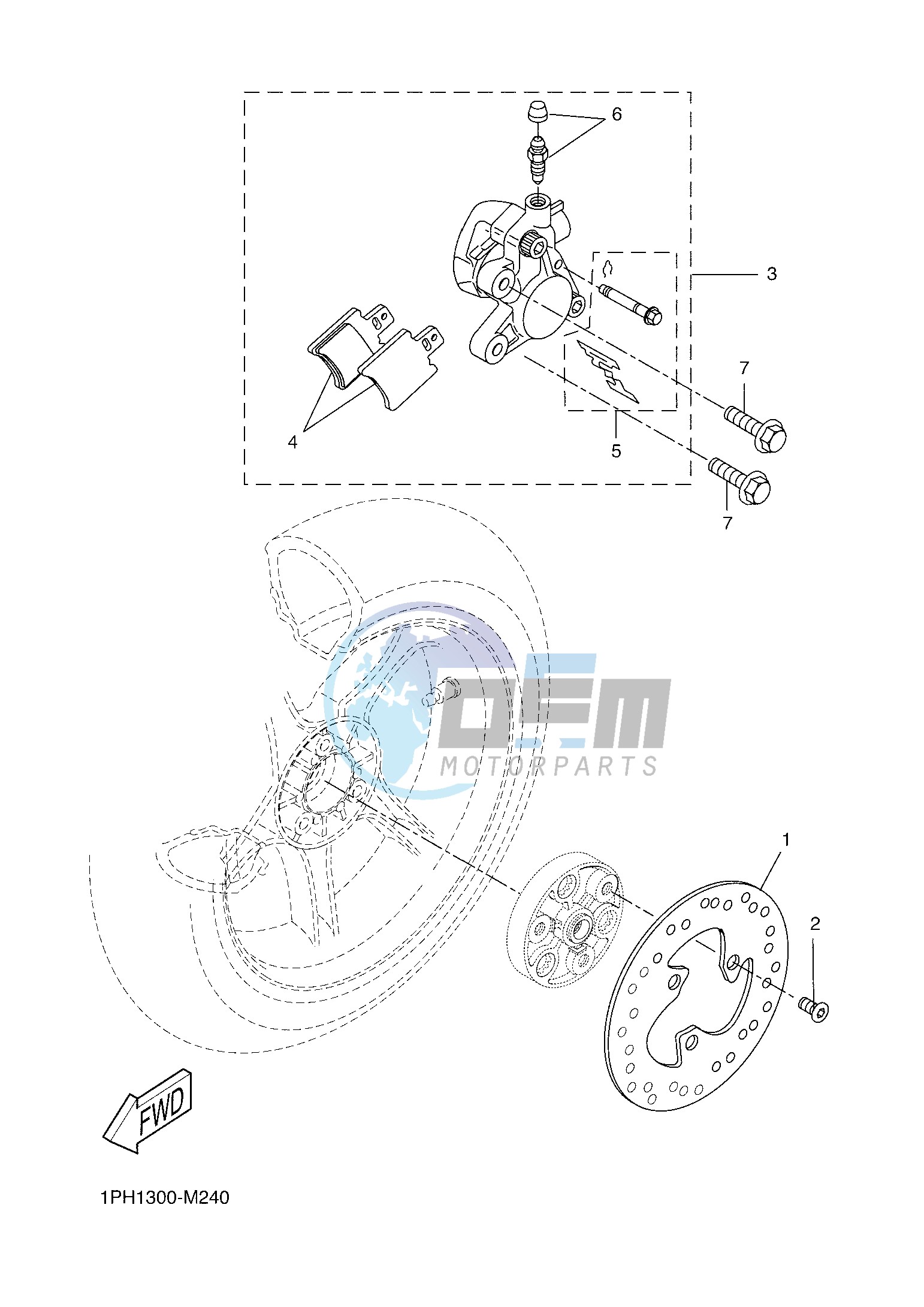 REAR BRAKE CALIPER