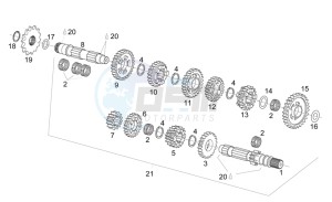 RS 125 drawing Transmission