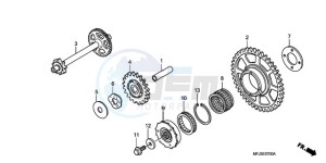 CBR600RA9 France - (F / ABS CMF) drawing STARTING CLUTCH