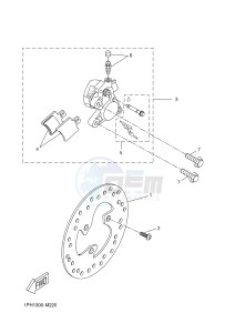 NS50N NITRO NAKED (1PL2) drawing FRONT BRAKE CALIPER