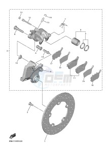 YZF600 R6 (BN6C) drawing REAR BRAKE CALIPER