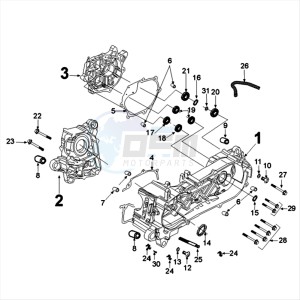 CITYSTAR 125 AC drawing CRANKCASE