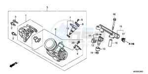 NC700XC drawing THROTTLE BODY