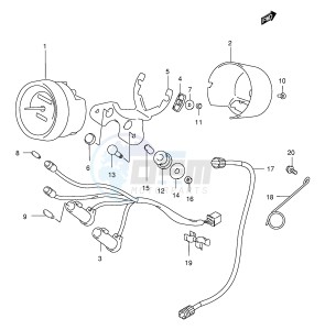 GZ250 (E1) drawing SPEEDOMETER