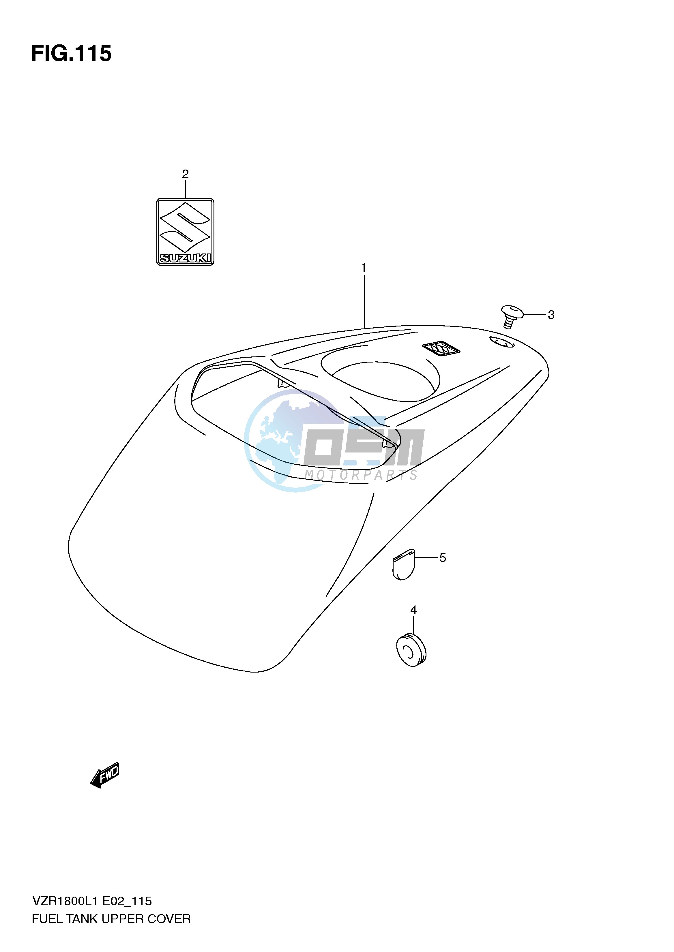 FUEL TANK UPPER COVER