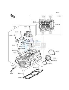 ER-6F_ABS EX650FGF XX (EU ME A(FRICA) drawing Cylinder Head